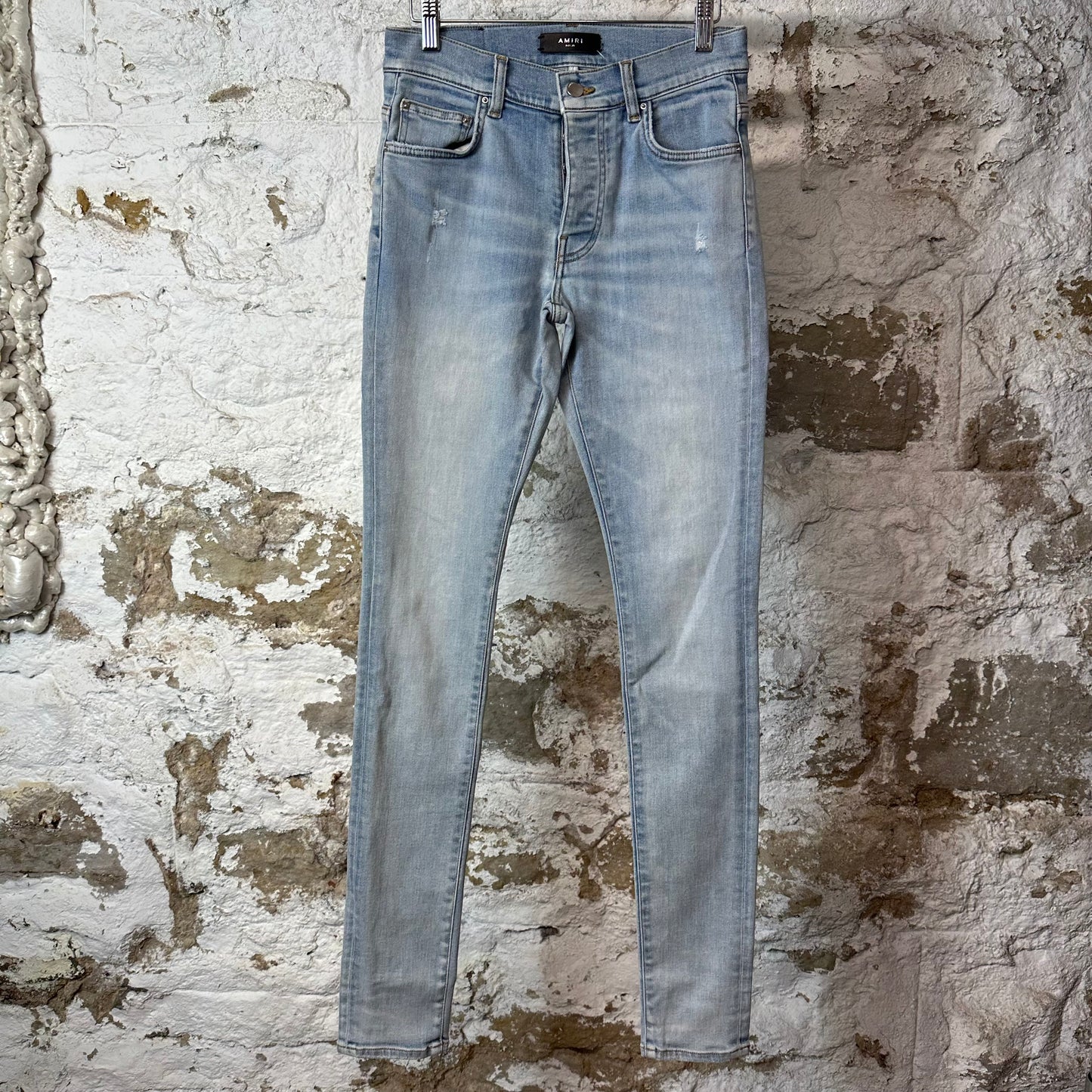 Amiri Plain Light Blue Denim Jeans Sz 28