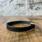 Gucci Black Leather Bracelet