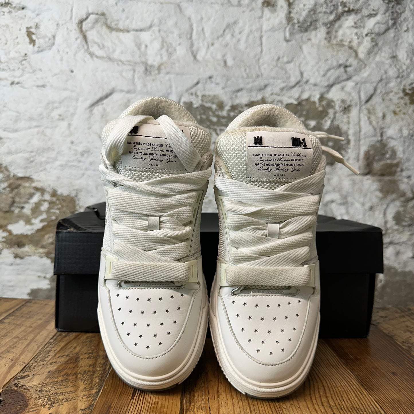 Amiri MA-1 Triple White Sneaker Sz 9 (42)