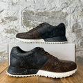 Louis Vuitton Runaway Black Brown White Sneaker Sz 9.5 (8LV)