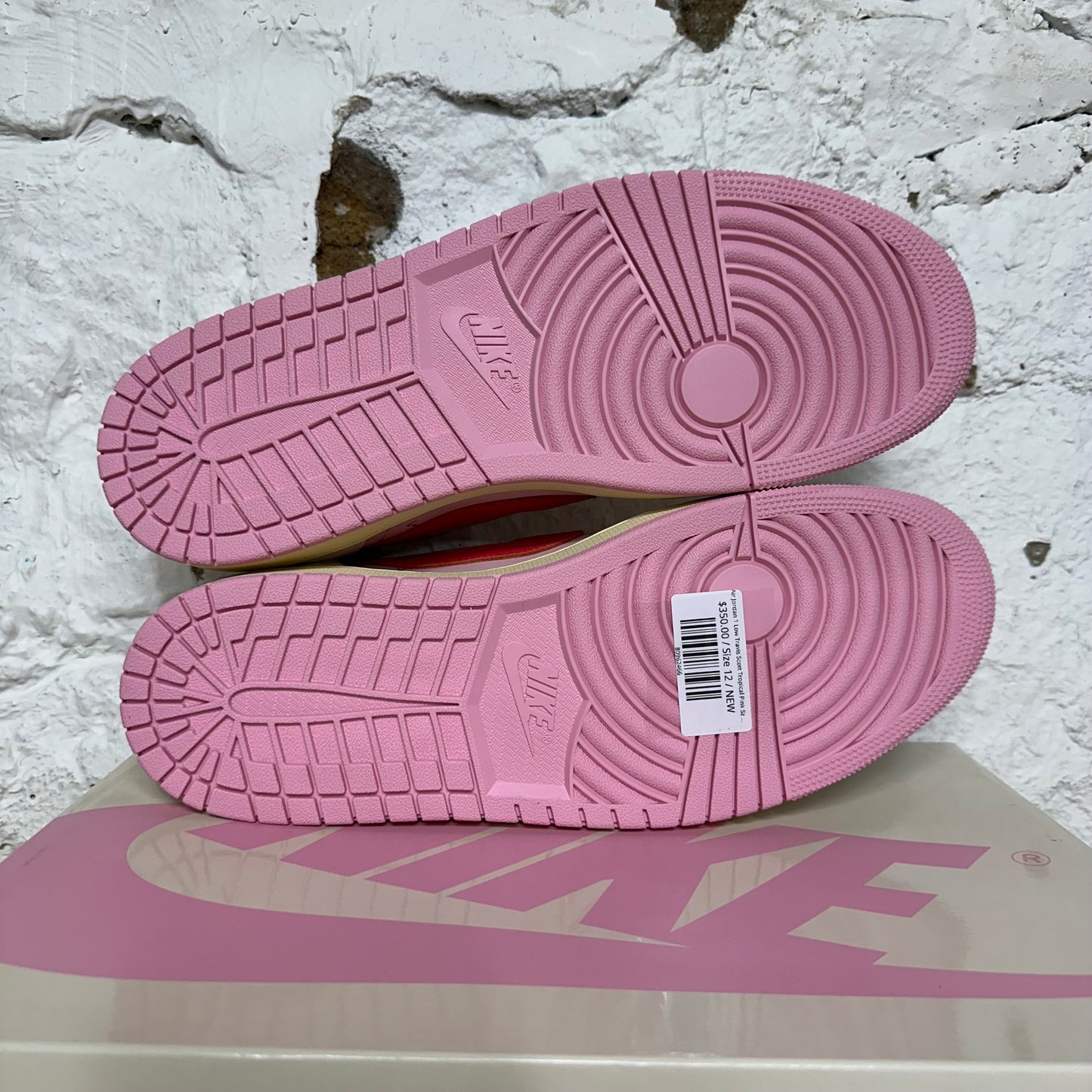 Air Jordan 1 Low Travis Scott Tropical Pink Sz 12 DS