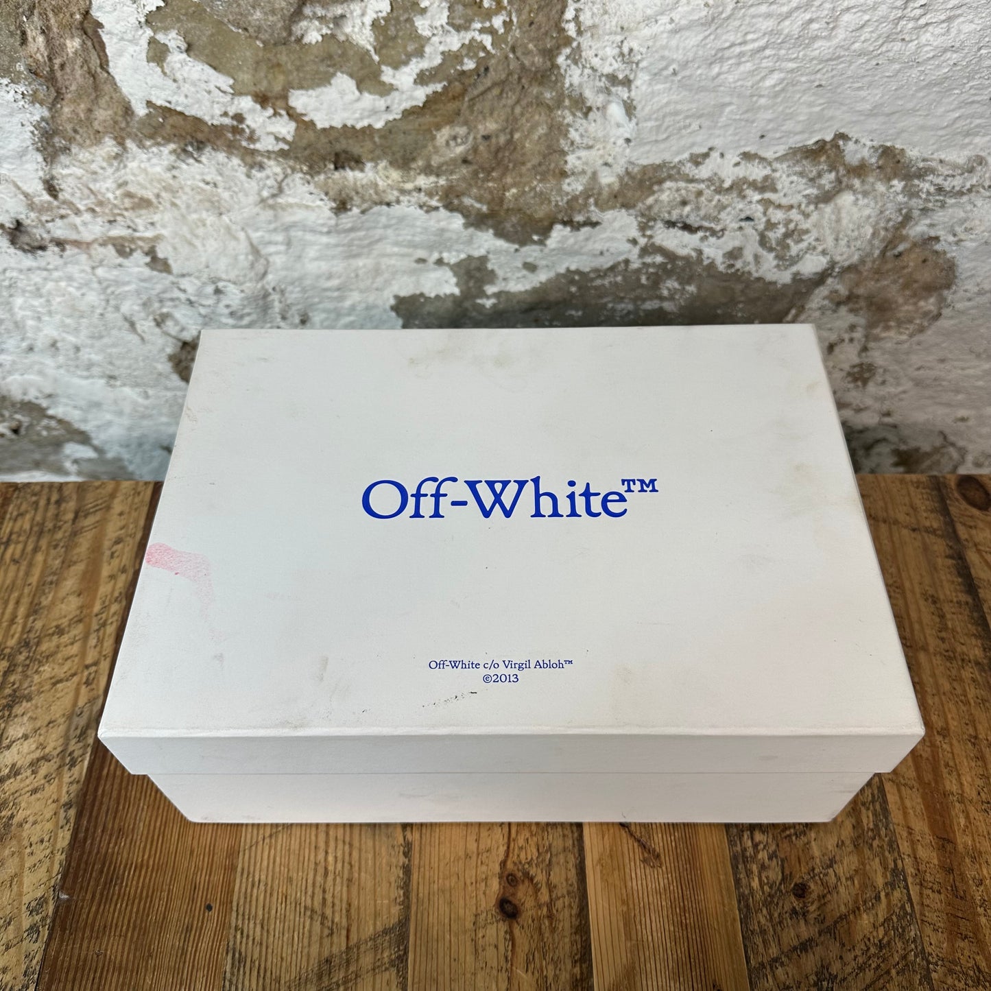 Off White Out Of Office Ice Blue White Sneaker Sz 7 (40) DS
