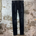 Amiri Faded Black Distressed Denim Jeans Sz 33