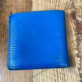 Louis Vuitton Blue Epi Bifold Wallet