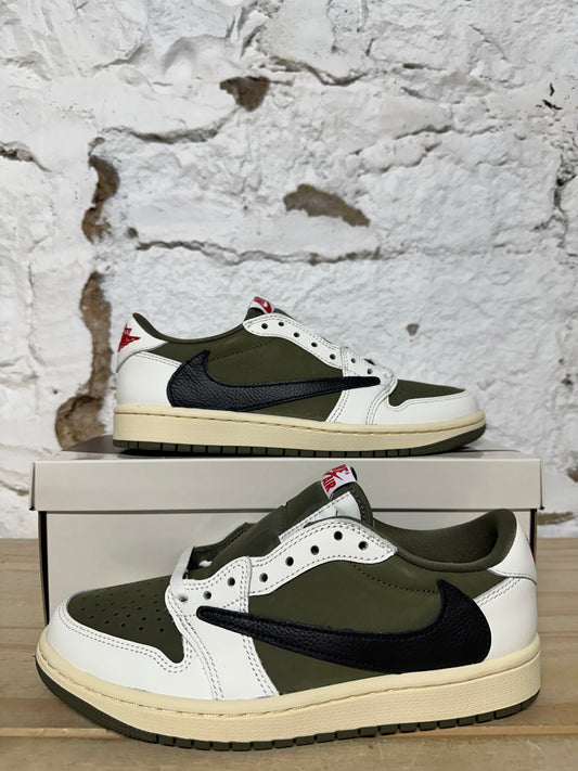 Air Jordan 1 Low Travis Scott Medium Olive Sz 6 DS