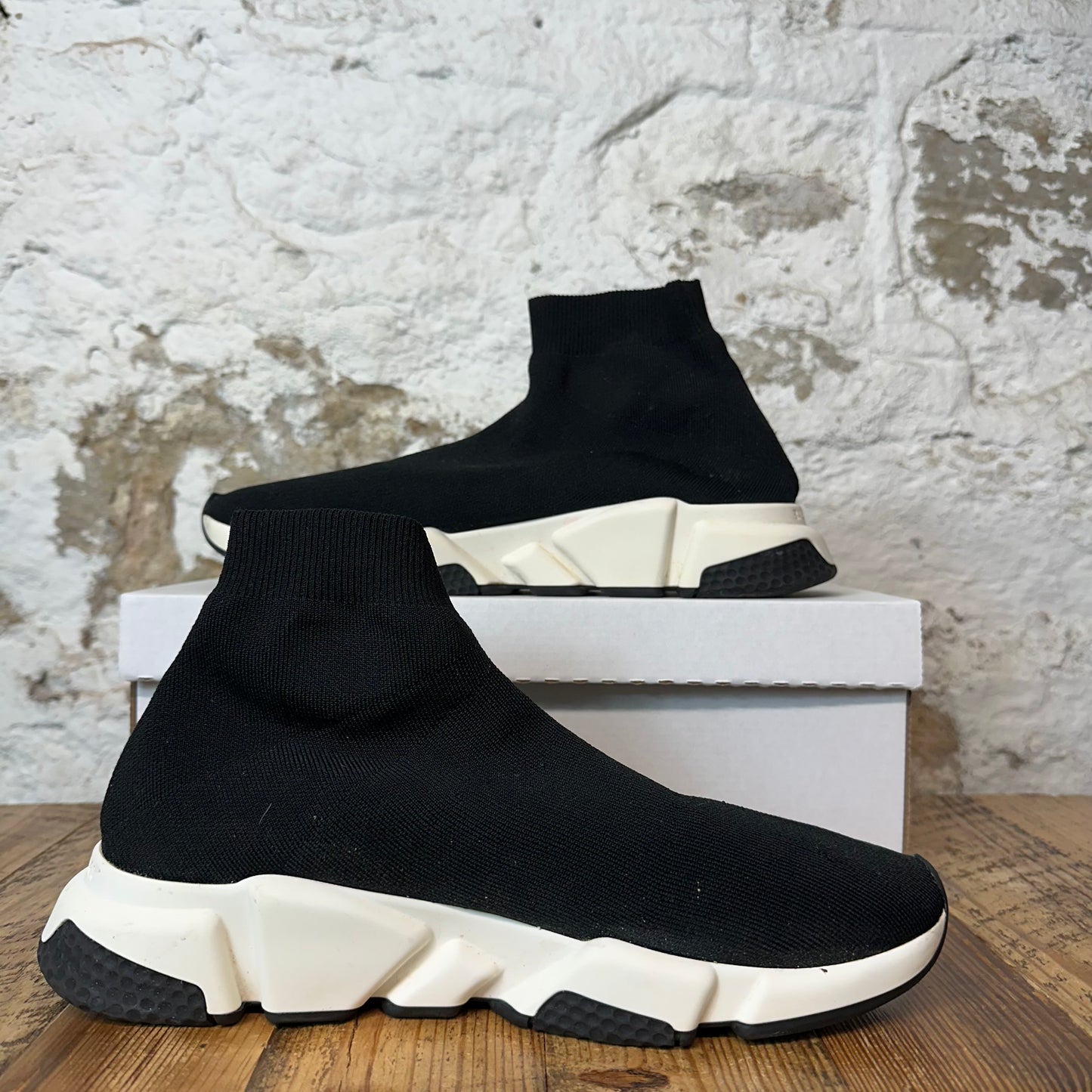 Balenciaga Sock Runner Black White Sneaker Sz 10 (43)