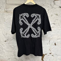 Off-White Tattoo Arrow Skate Black T-Shirt Sz M