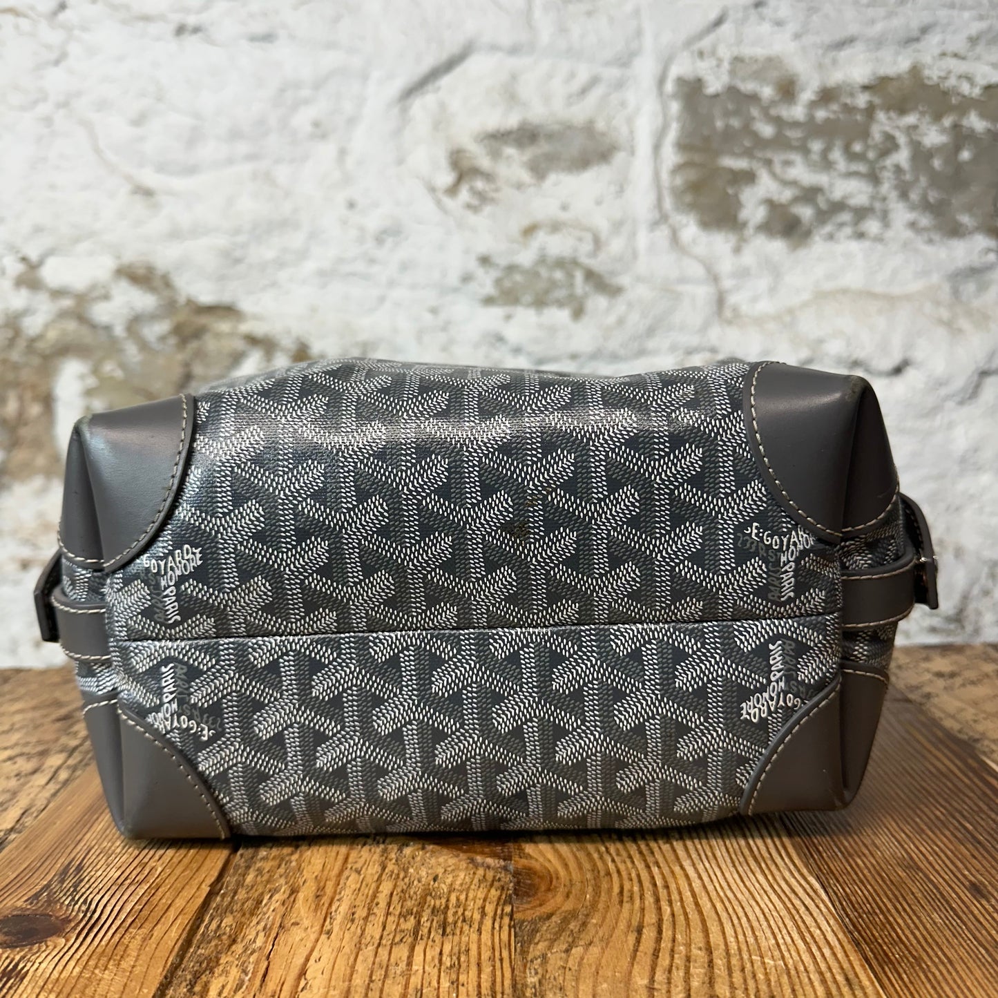 Goyard Boeing 25 Grey Monogram Toiletry Bag