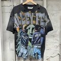 Vale Bling Graffitti Grey T-Shirt Sz S