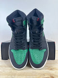 Air Jordan 1 High Pine Green Black Sz 10