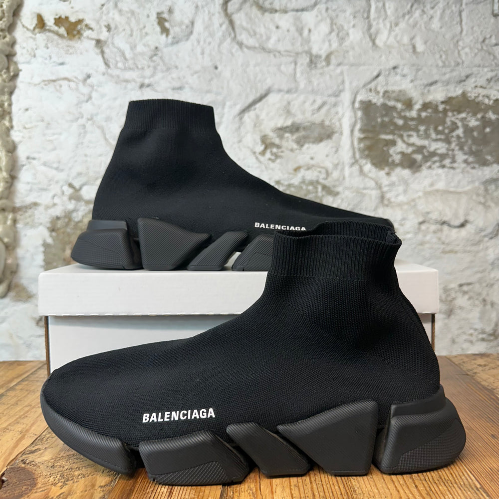 Balenciaga Sock Runner Triple Black Sneaker Sz 13 (46)