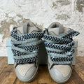Lanvin Curb Blue Lace Grey Sneaker Sz 4.5 (36)