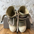 Rick Owens High Jumbo Lace Parchment Milk Sneaker Sz 5 (37)