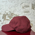 Gucci GG Monogram Burgundy Hat Sz M W/ Box