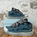 Lanvin Curb Striped Lace Anthracite Sneaker
