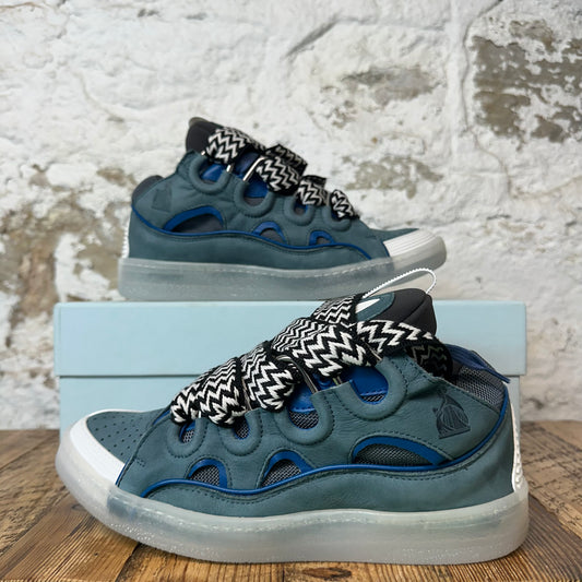 Lanvin Curb Striped Lace Anthracite Sneaker