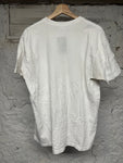Supreme Chrome Drip Logo White T-Shirt Sz L