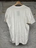 Supreme Chrome Drip Logo White T-Shirt Sz L