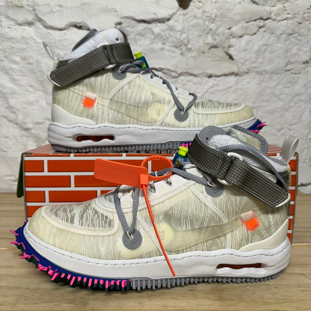 Nike Air Force 1 Mid Off White White Sz 13 DS