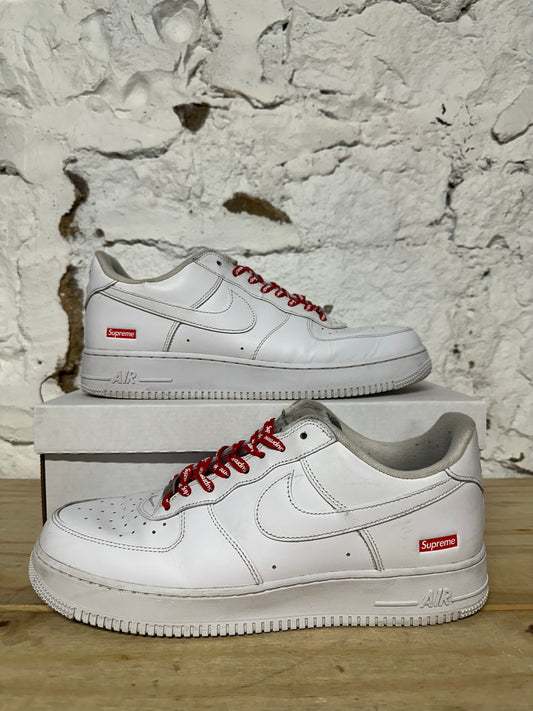 Nike Air Force 1 Low Supreme White Sz 11.5