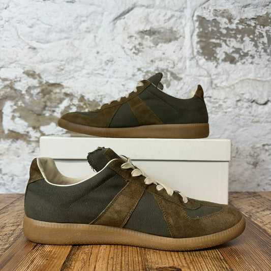 Maison Margiela Replica Green Canvas Sneaker Sz 8 (41)