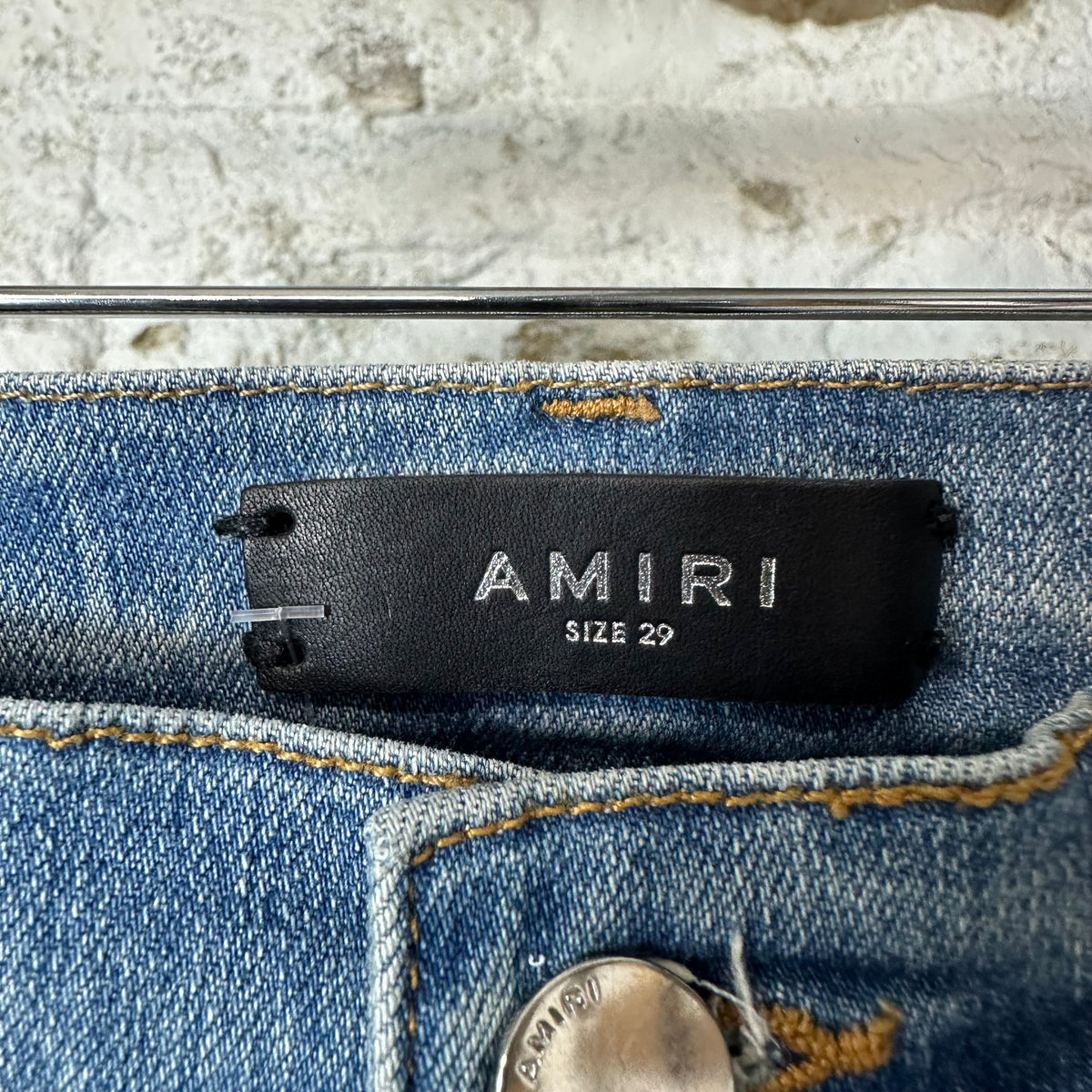 Amiri MX1 Pink Tie Dye Thrasher Blue Denim Jeans Sz 29