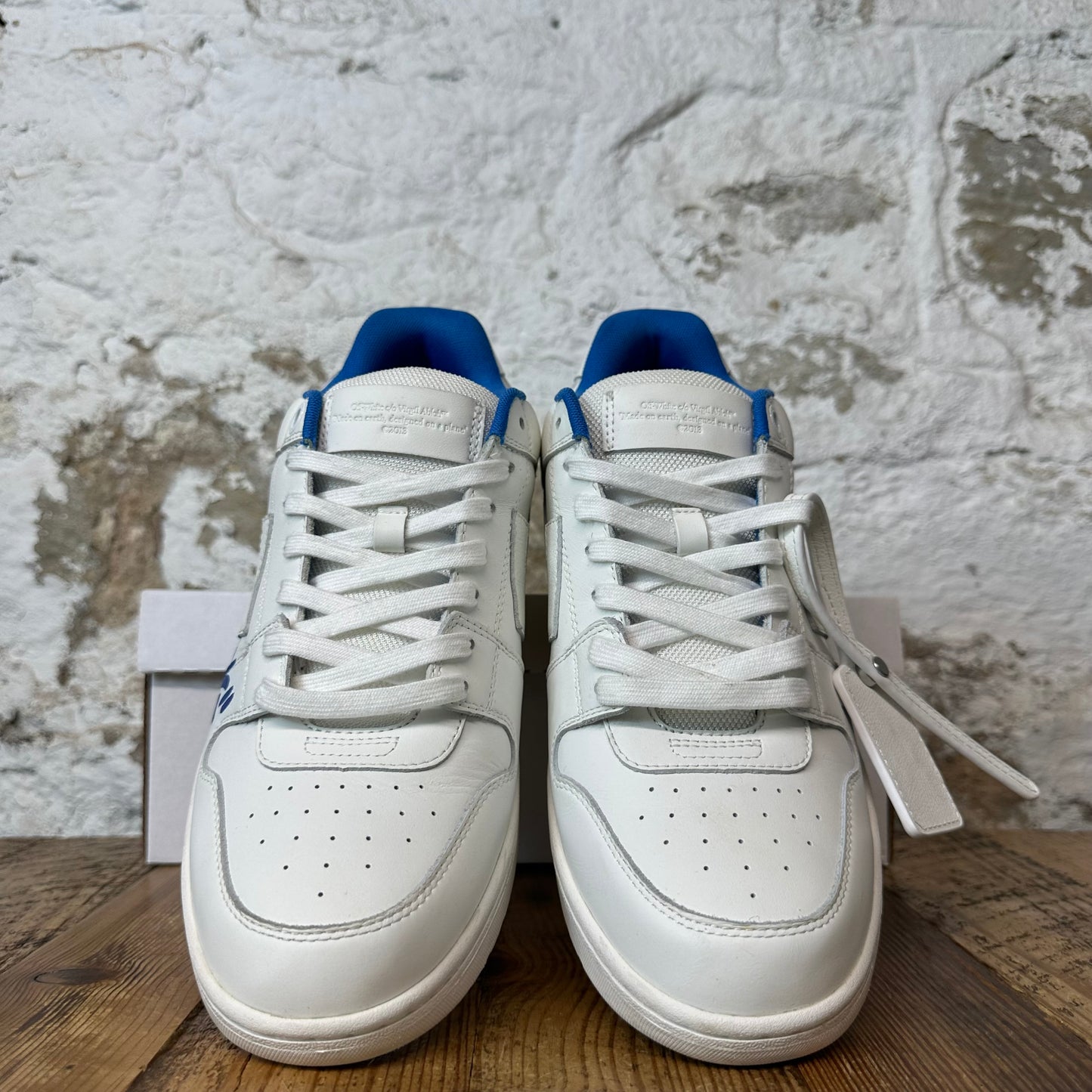 Off White Out of Office Walking Blue White Sneaker Sz 11 (44)