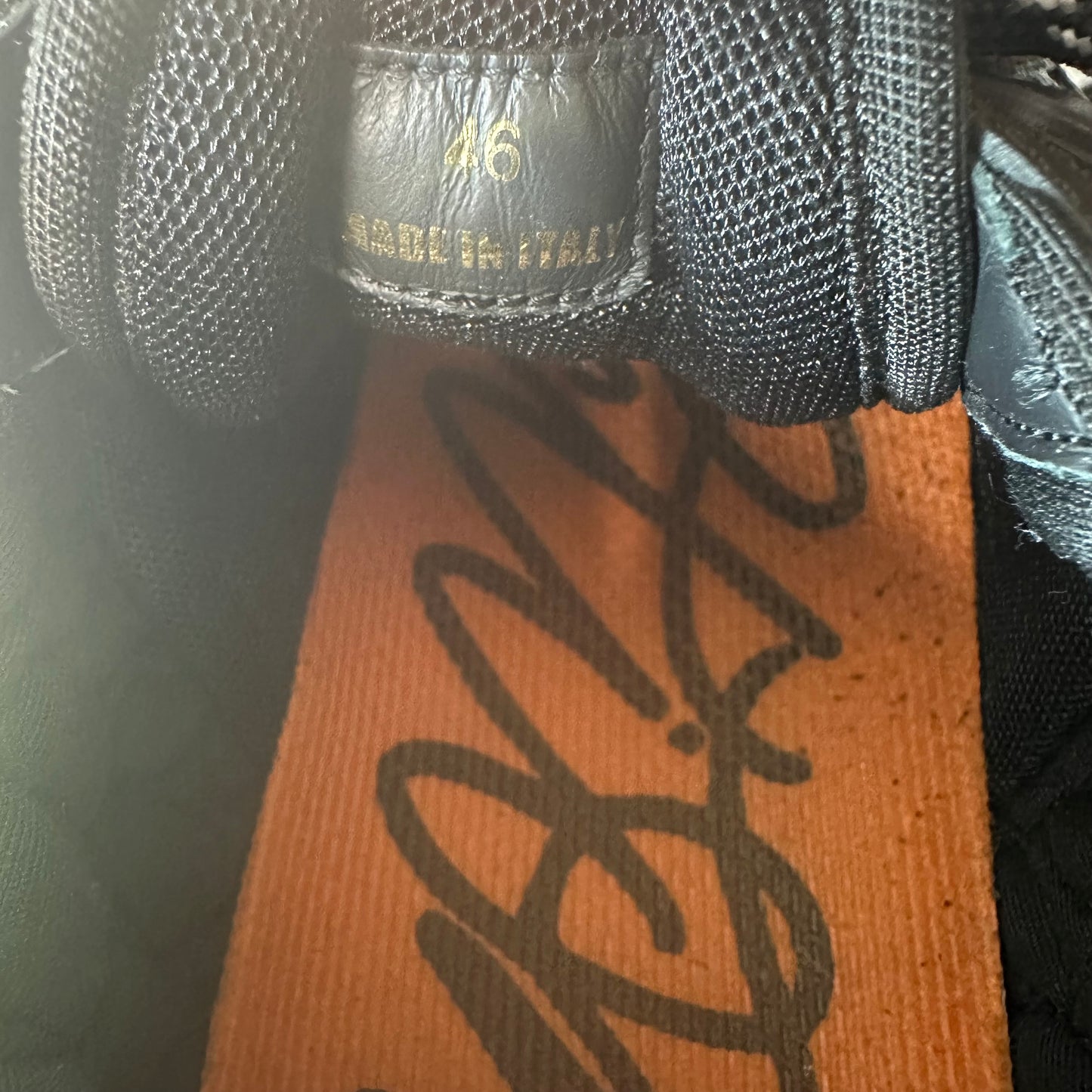 Versace Chain Reaction Black White Sneaker Sz 13 (46)