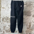 Givenchy White Spellout Black Sweatpants Sz S