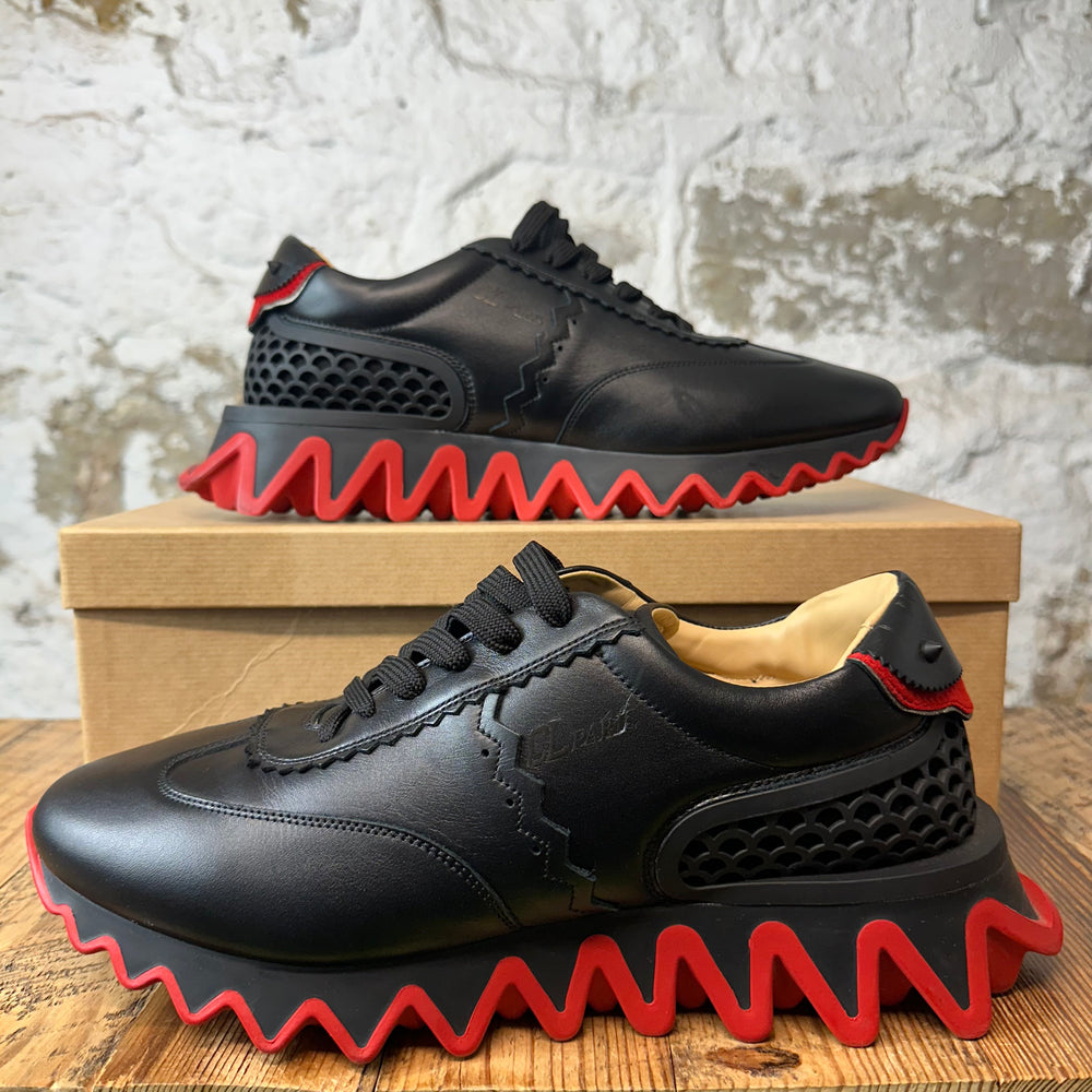 Christiain Louboutin Loubishark Black Red Sneaker Sz 11.5 (44.5)