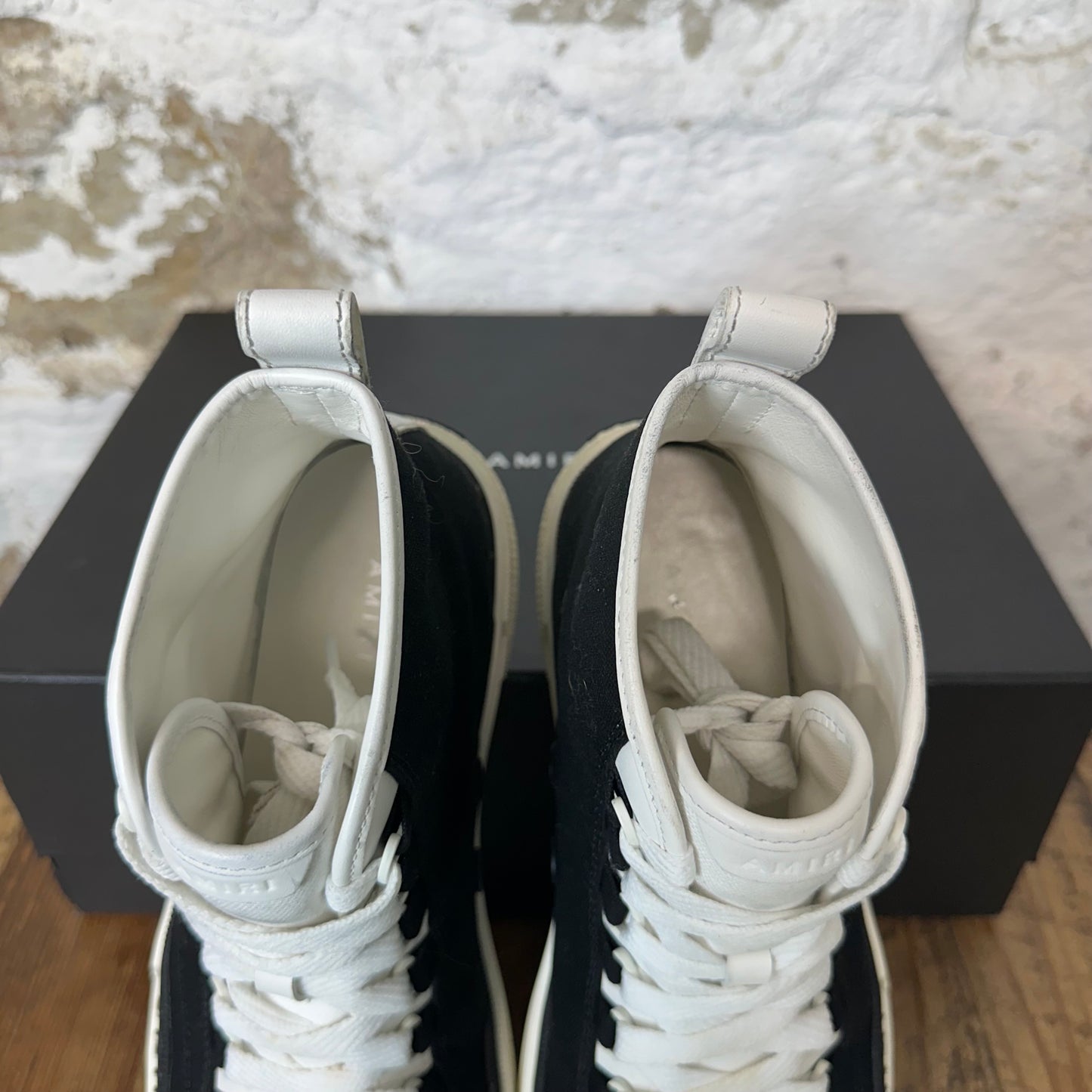 Amiri High White AM Black White Sneaker Sz 11 (44)