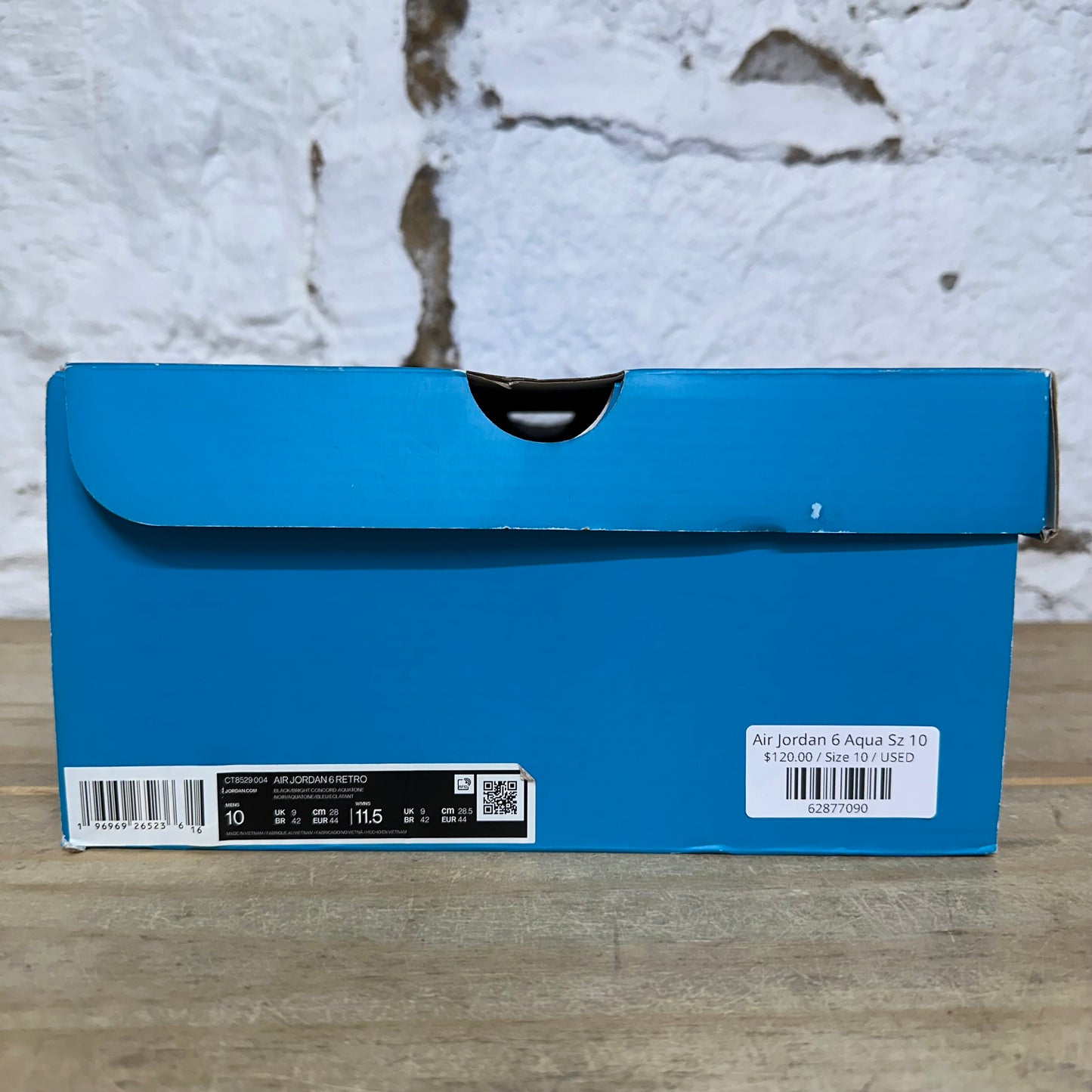 Air Jordan 6 Aqua Sz 10