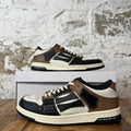 Amiri Black Skeleton White Brown Sneaker Sz 10 (43)