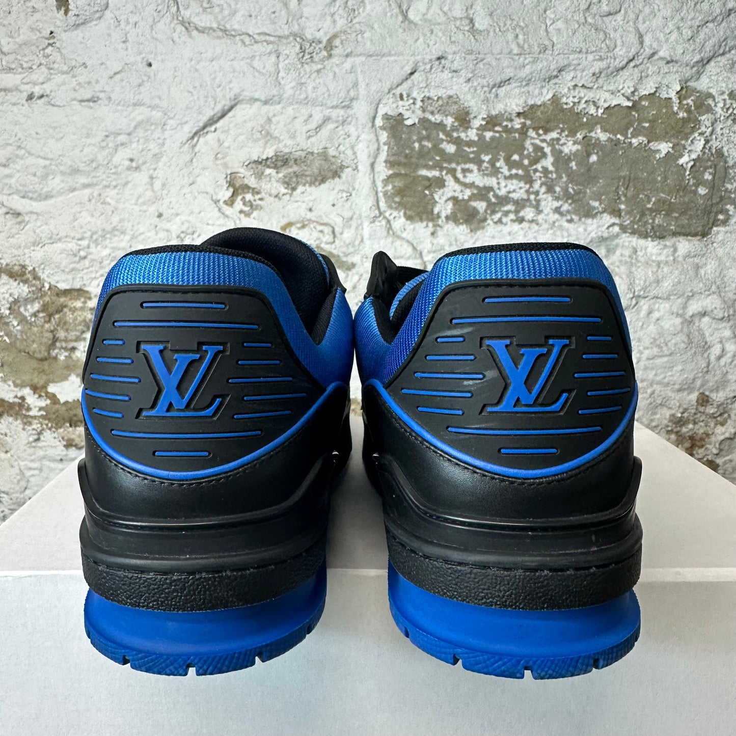Louis Vuitton Royal Blue Black Trainer Sneaker Sz 10.5 (9LV)