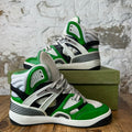 Gucci Basket White Demetra Green Sneaker Sz 7