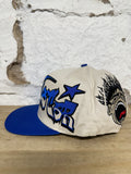 Hellstar Records Cream Blue Snapback Hat DS