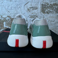 Prada Americas Cup Rugiada Patent Grey White Sneaker Sz 8 DS