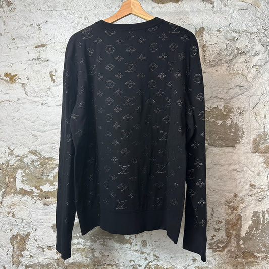 Louis Vuitton Multicolor Black Monogram Crewneck Sz XL
