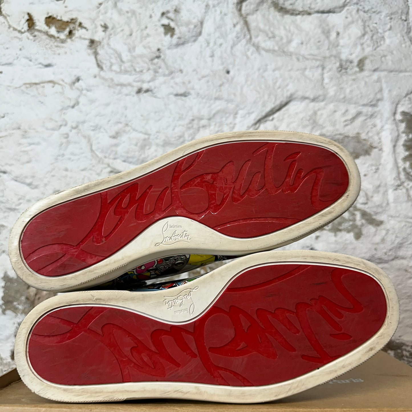 Christian Louboutin High Multicolor Pattern Sneaker Sz 9 (42)