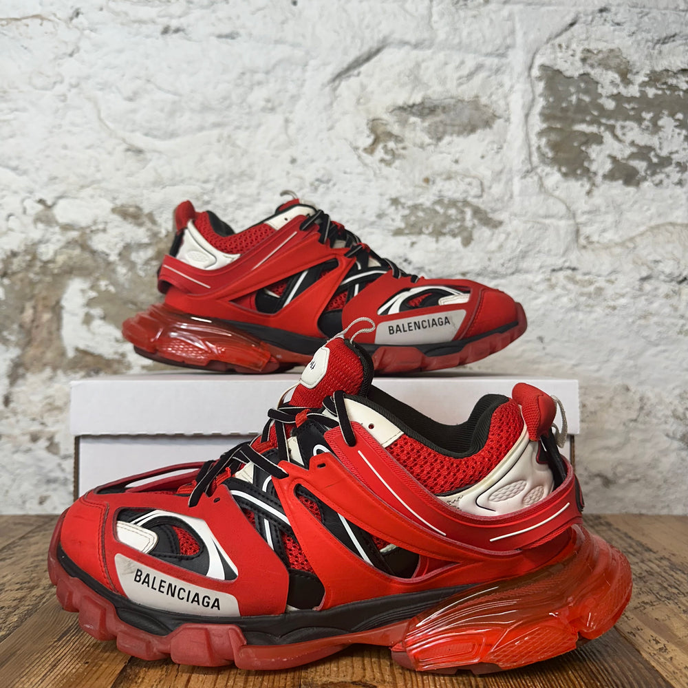 Balenciaga Track Runner Red Black White Sneaker Sz 10 (43) (Rip)