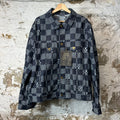 Louis Vuitton Distorted Damier Denim Jacket Sz XL (56) DS