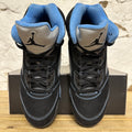 Air Jordan 5 Black University Blue Sz 12