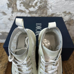 Dior B23 Clear White Oblique High Sneaker Sz 11 (44)