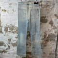Amiri Plain Washed Blue Flare Denim Jeans Sz 31