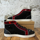 Christian Louboutin Black Red Spike High Sz 13.5 (46.5)