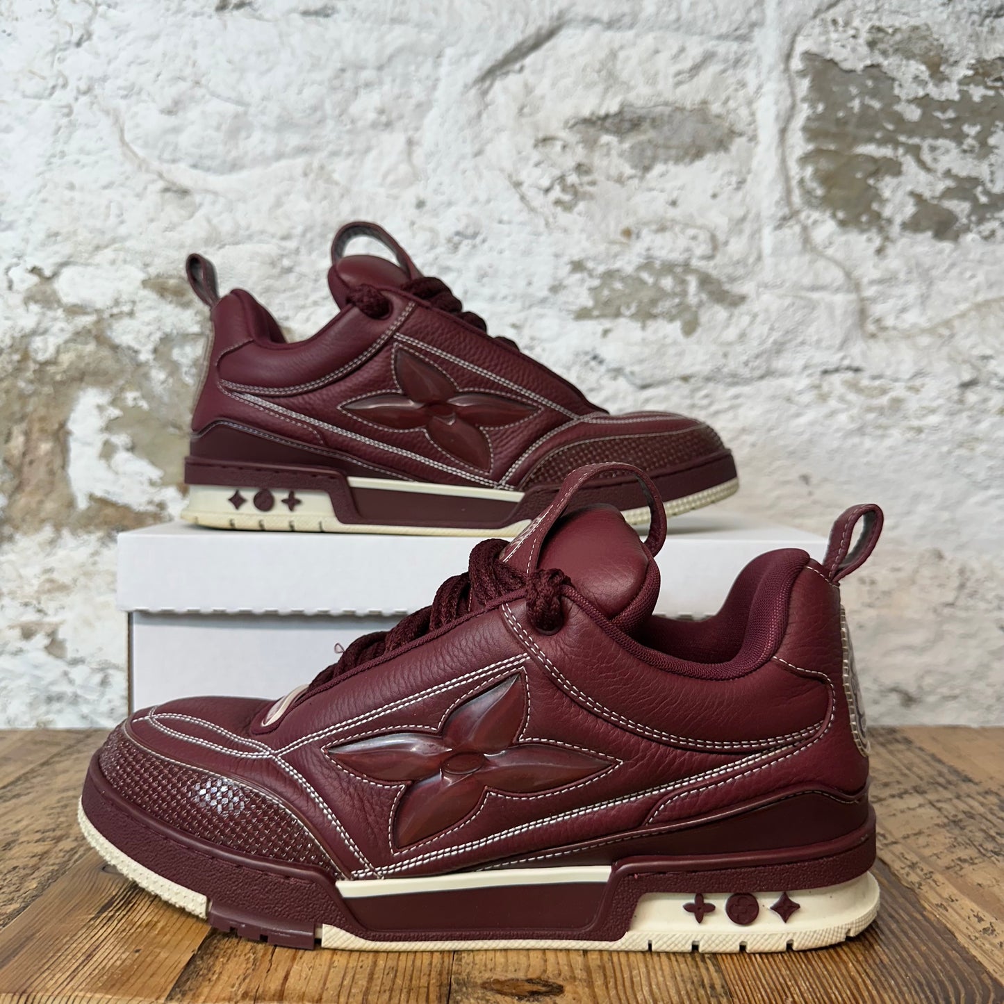 Louis Vuitton Maroon Skate Sneaker Sz 10.5 (9LV)
