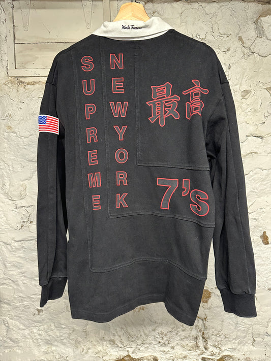 Supreme Polo Rugby USA Patch Sz L
