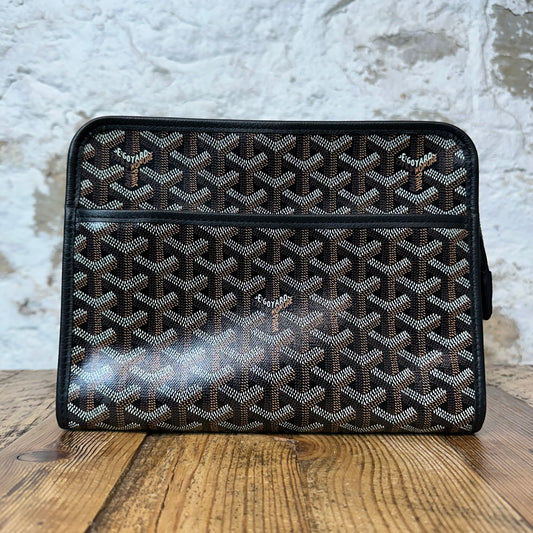 Goyard Jouvence Brown Monogram Black Toiletry Bag