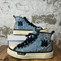 Amiri High Blue Paisley Black White Sneaker Sz 11 (44)
