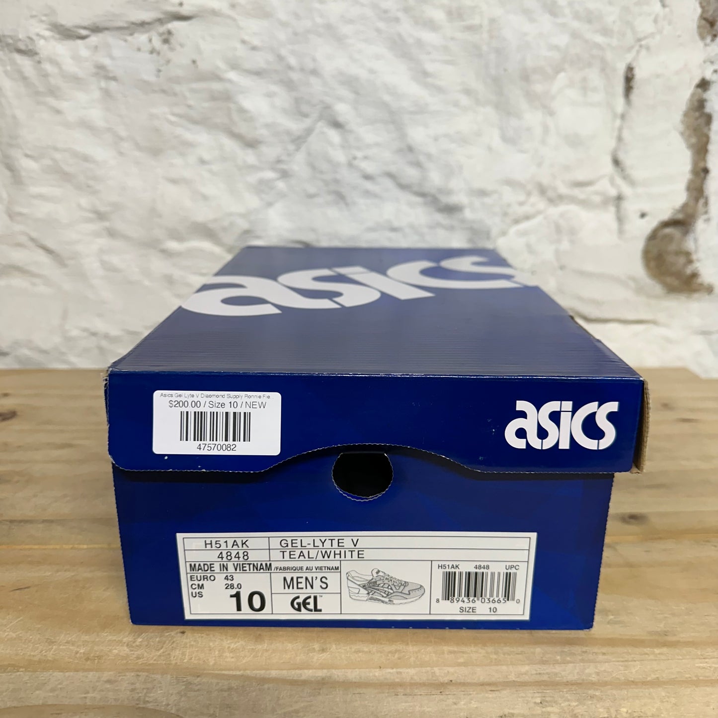 Asics Gel-Lyte V Diamond Supply Ronnie Fieg Aqua Blue Sz 10 DS